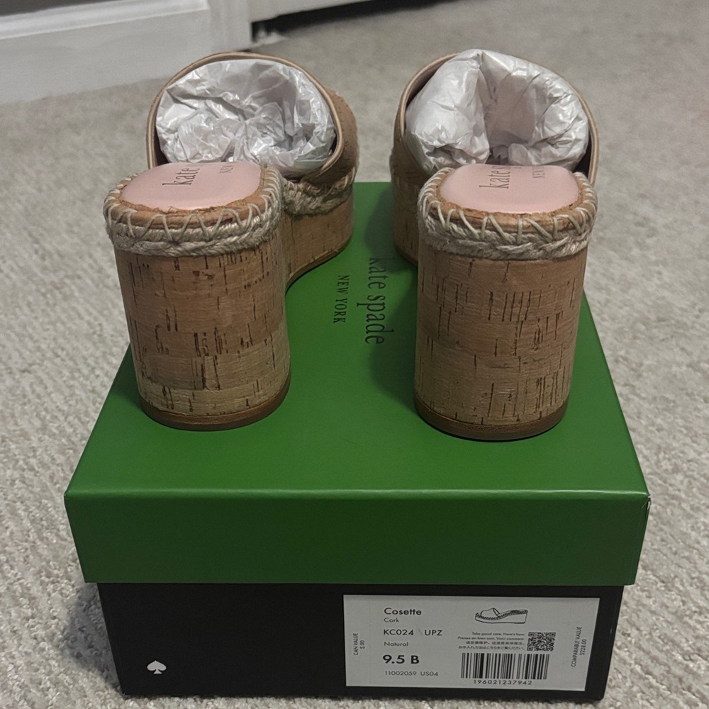 Kate Spade Cosette Cork Wedge Sandals - Picture 3 of 5